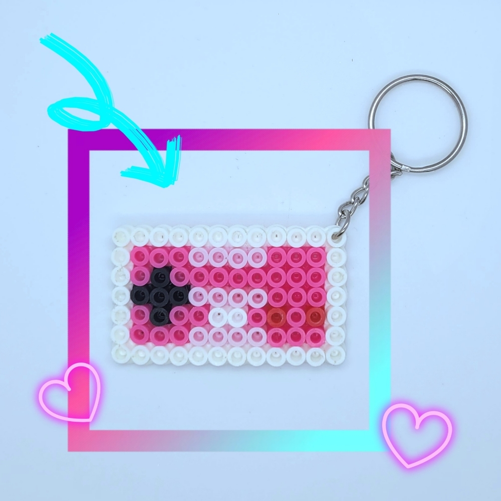 Pink Retro Nintendo Controller Keychain